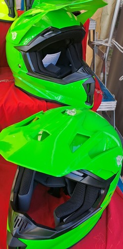 Casco cross bambino - cross, verde