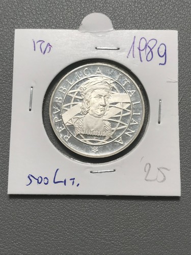 Rep italia 500 lire - italia, 1989