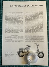 Rara Pubblicità La Produzione INNOCENTI LAMBRETTA del 1953