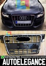 GRIGLIA ANTERIORE AUDI A4 B8 08-12 AVANT BERLINA CALANDRA S4 BORDO CROMATO 0632