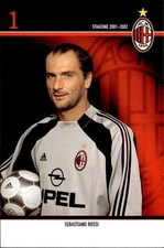 Cartolina calcio milan - calcio,