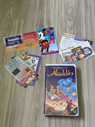 Aladdin vhs walt disney - vhs,