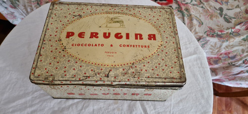 Scatola latta perugina - scatola, di