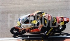 Foto vintage Moto, Valentino Rossi, Aprilia, anni Novanta, stampa 18 x 13 cm