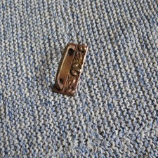 VECCHIA MANIGLIA IN OTTONE LAVORATO - PER MOBILI VARI -