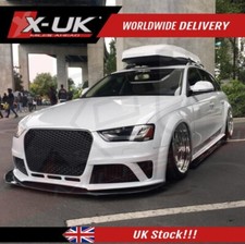 Griglia anteriore Audi A4 S4 B8.5 2013-2015 stile RS4 - nera con finiture cromate