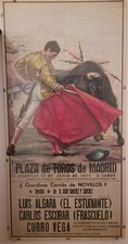 Poster Locandina Corrida Plaza de Toros de Madrid 1973