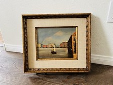 Dipinto olio su tela vintage