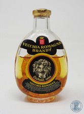 Miniature / Mignon Brandy VECCHIA ROMAGNA Buton Etichetta Nera (d)