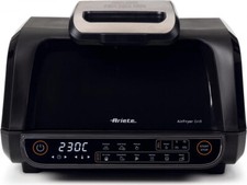 Ariete Friggitrice ad Aria Air Fryer Grill 2in1 8 Litri 1700 W Timer Nero 4635