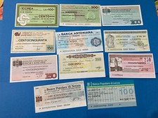 Lotto miniassegni vari - lotto,