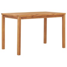 Tavolo da Pranzo per Giardino Legno Massello di Teak 120x70x77 cm vidaXL