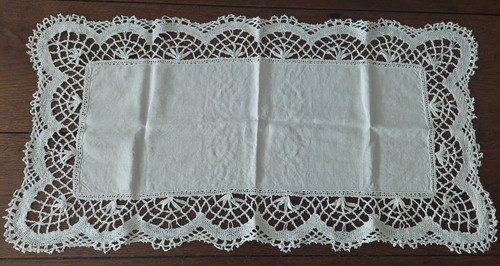 Centrino antico cotone bianco - antico,