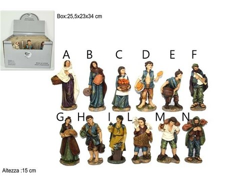 Statue pastori presepe altezza - statue,
