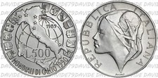 ITALIA - 500 LIRE ARGENTO 1989