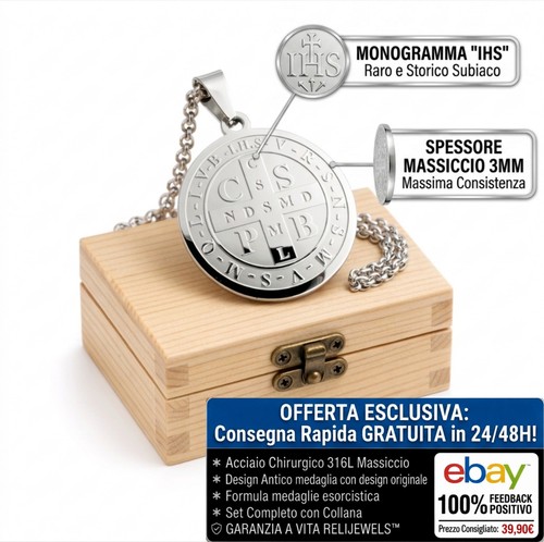 Medaglia san benedetto - medaglia,