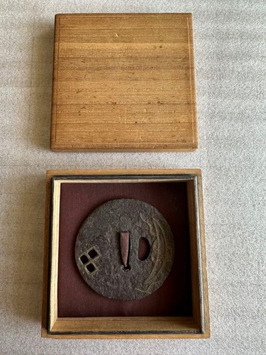 Antico ferro giapponese tsuba - ferro,