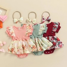 Pagliaccetto floreale bambina