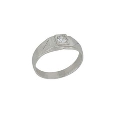 Anello solitario uomo oro
