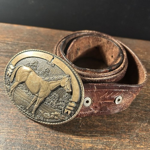 Cintura vintage pelle western