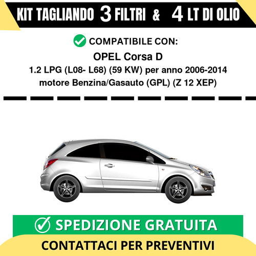 Tagliando per opel corsa - tagliando,