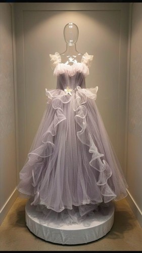 Abito ballo tulle viola - in,