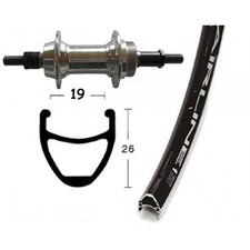 ruota posteriore completa 28 x