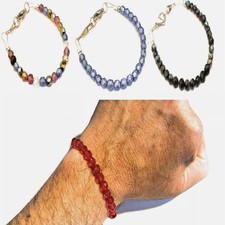 Bracciale tennis in acciaio inox da uomo braccialetto swarovski donna regolabile