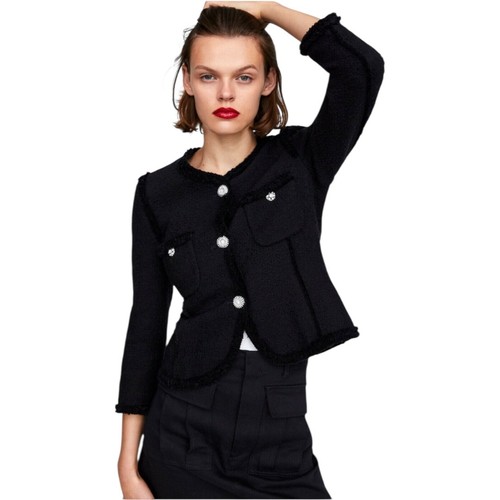 Zara giacca donna nera - zara,