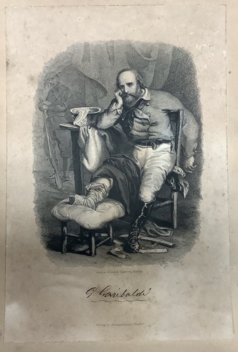 Garibaldi ferito incisione - garibaldi, ferito.