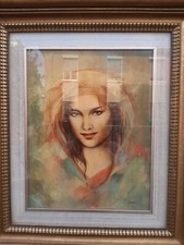 Dipinto Alberto Abate "Laura" olio su cartone