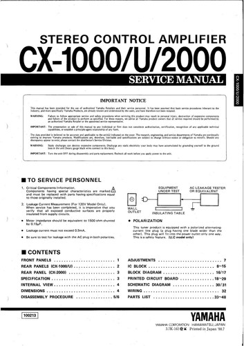 Servizio manuale istruzioni - servizio, di