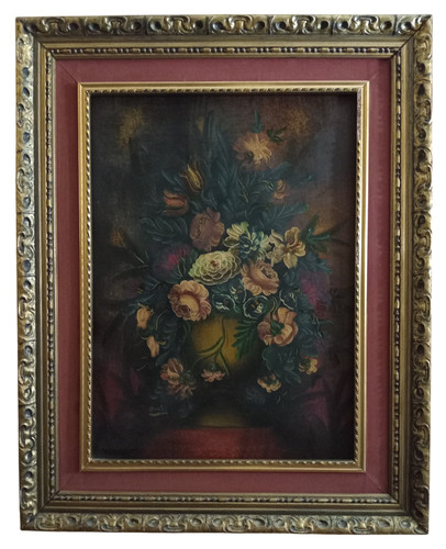 Anna ozzici quadro vaso con - -,