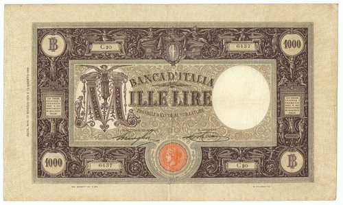 1000 lire barbetti grande - barbetti, m