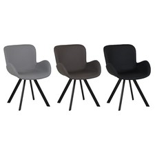 Sedia In Similpelle GIOVE Con Gambe In Metallo