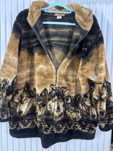 Giacca pile lupo - , vintage