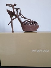 Sandali in pelle Sergio Rossi tagli 36 colore bois de rose