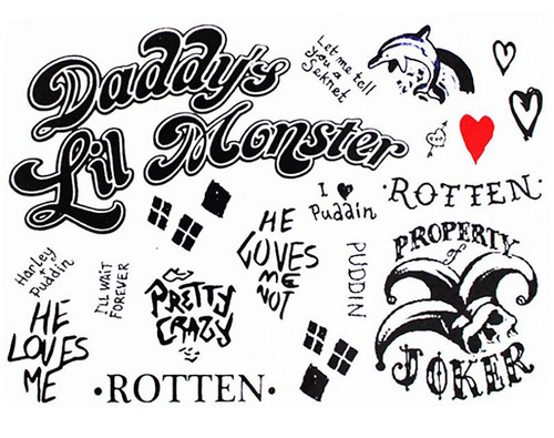 Set tatuaggi temporanei harley - tatuaggi,