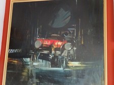 Antonio TAMBURRO; "Vecchia locomotiva"; olio su tela; 100x100  PUBBLICATA