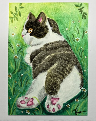 Aceo originale dipinto mano - aceo,