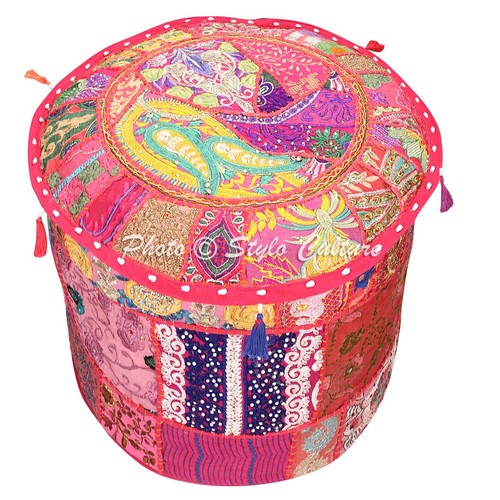 Pouf ottomano patchwork