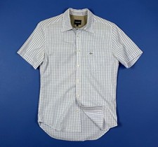 Dockers camicia uomo usato manica corta S quadri shirt scacchi man wear T8241