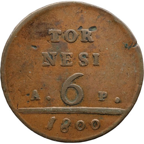 Moneta italia 1800 - italia, 6