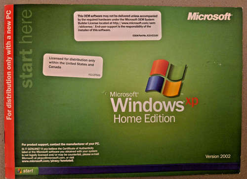 Microsoft windows home - windows, xp