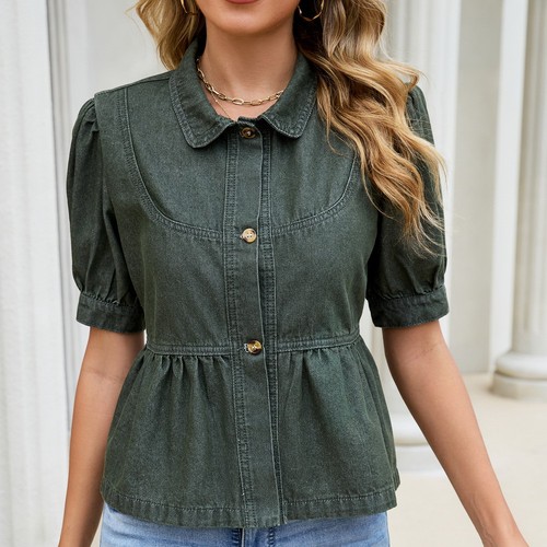 Shirt jeans donna blusa - jeans,