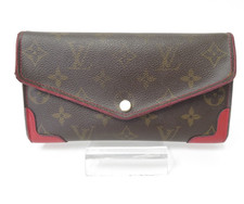 Autentico portafoglio lungo LOUIS VUITTON Monogram Portafogli Sarah Retiro...