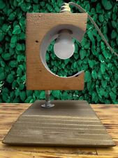 Lampada da tavolo di design in legno *** ARTIGIANALE *** eco-friendly da interno