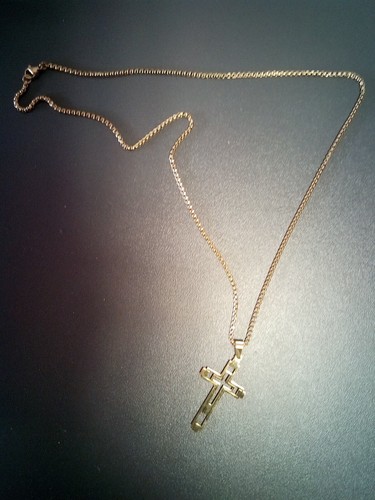 Collana con croce - , in