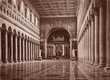FRATELLI ALINARI (XIX secolo) Circondario, Basilica di S. Paolo, interno, 1880 circa, Albumi