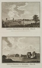 G. PAGE (XIX secolo), Priorato di Lewes nel Sussex, Rad. Architettura romantica 1700-1749